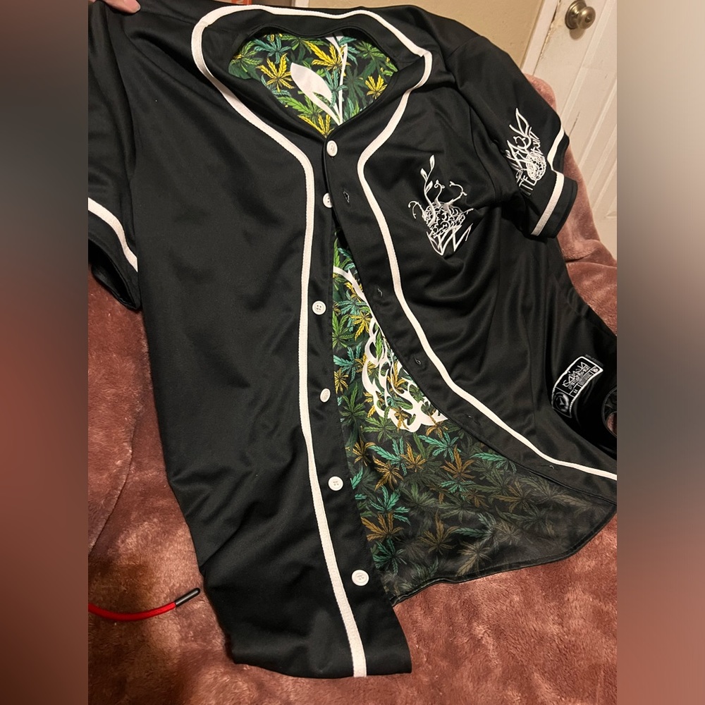 Reversible Ganja white night jersey